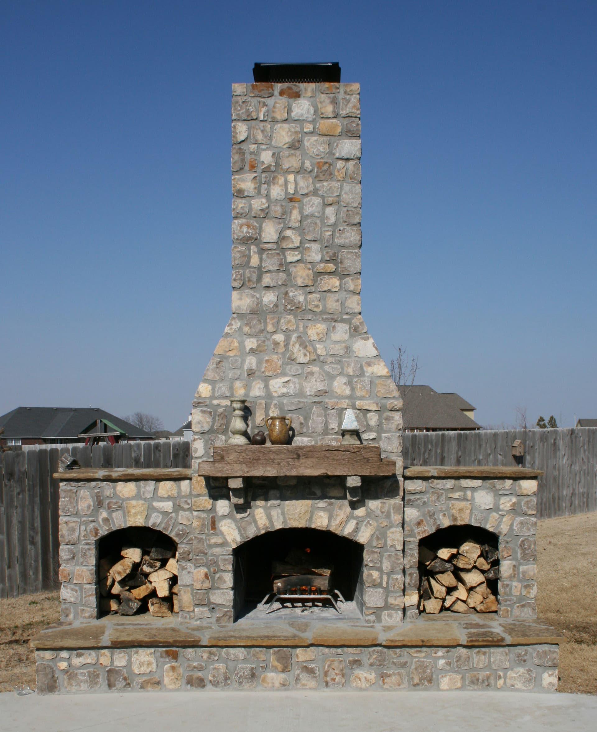 Tulsa Outdoor Fireplace 6